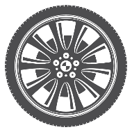An icon of a cars wheel
